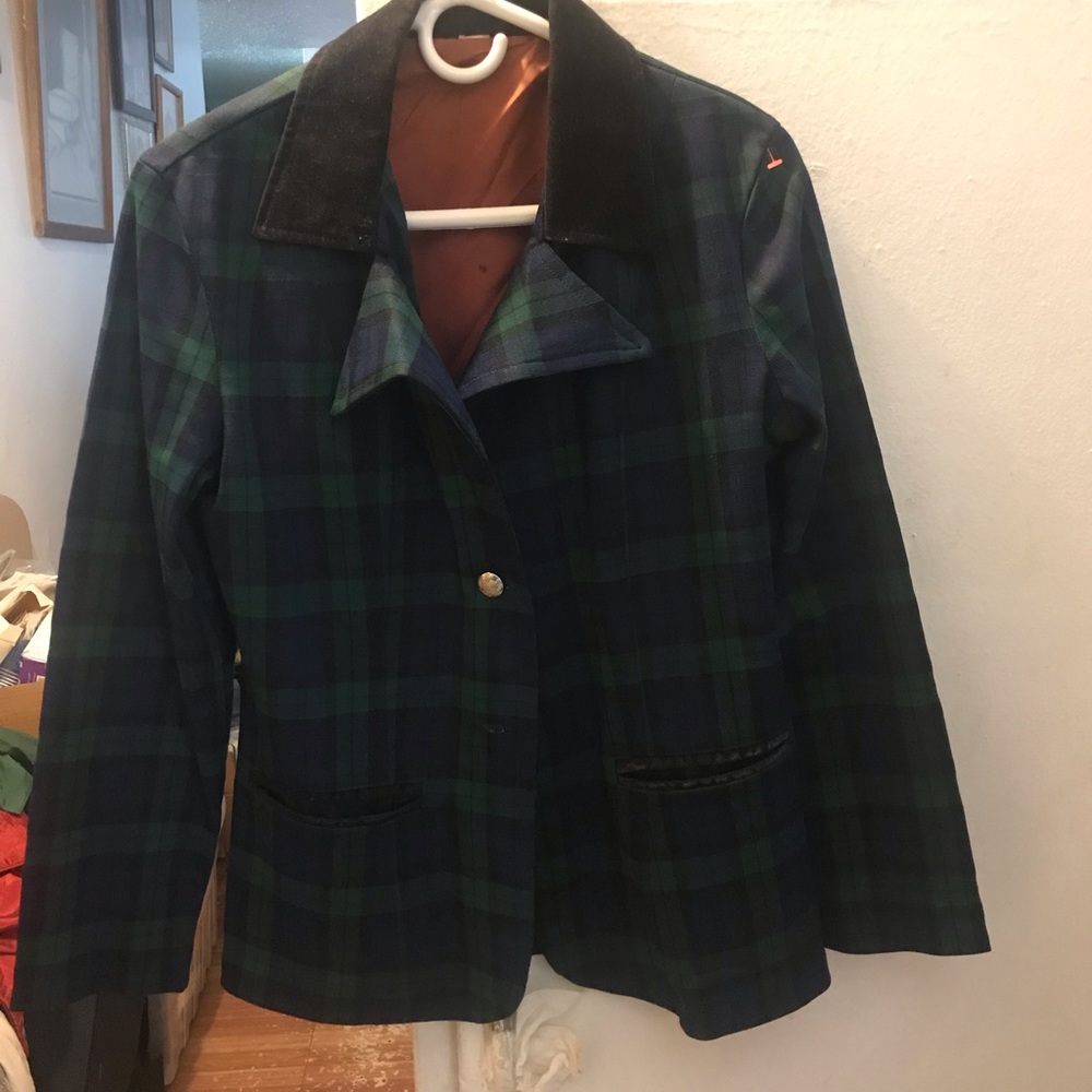 Plaid blazer vintage